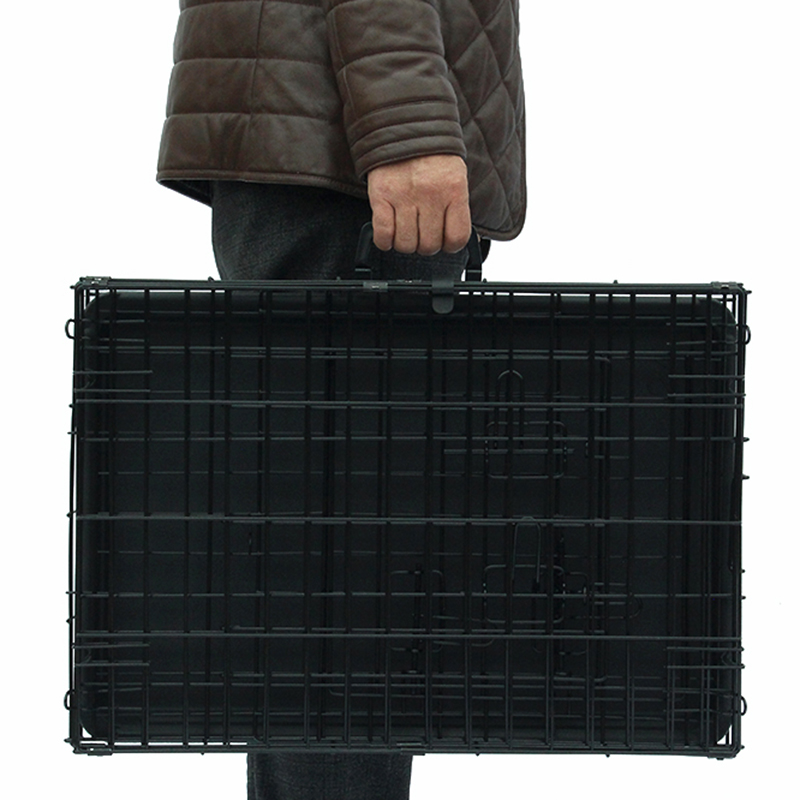 Gabbia per cani metallici a filo pieghevole Gabbia per cani metallici a filo pieghevole