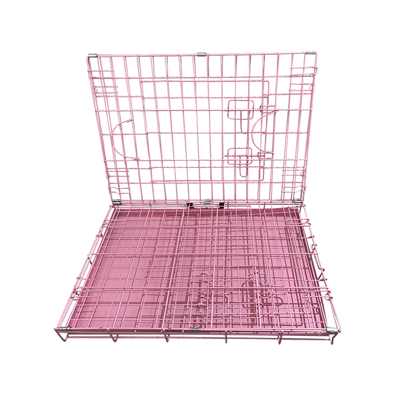 Gabbia per cani metallici a filo pieghevole Gabbia per cani metallici a filo pieghevole