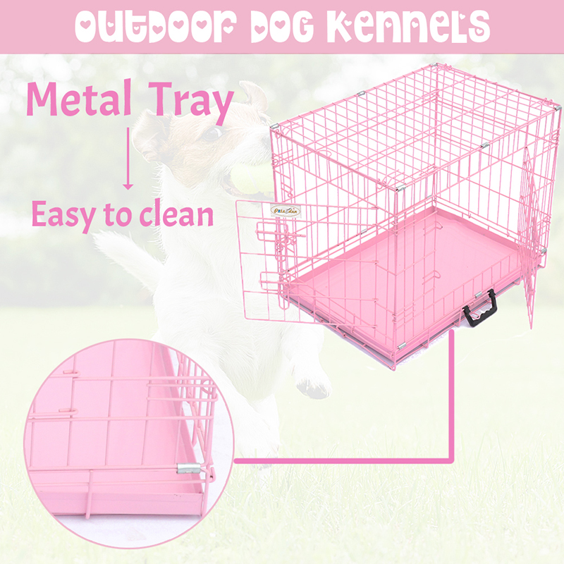 Gabbia per cani metallici a filo pieghevole Gabbia per cani metallici a filo pieghevole