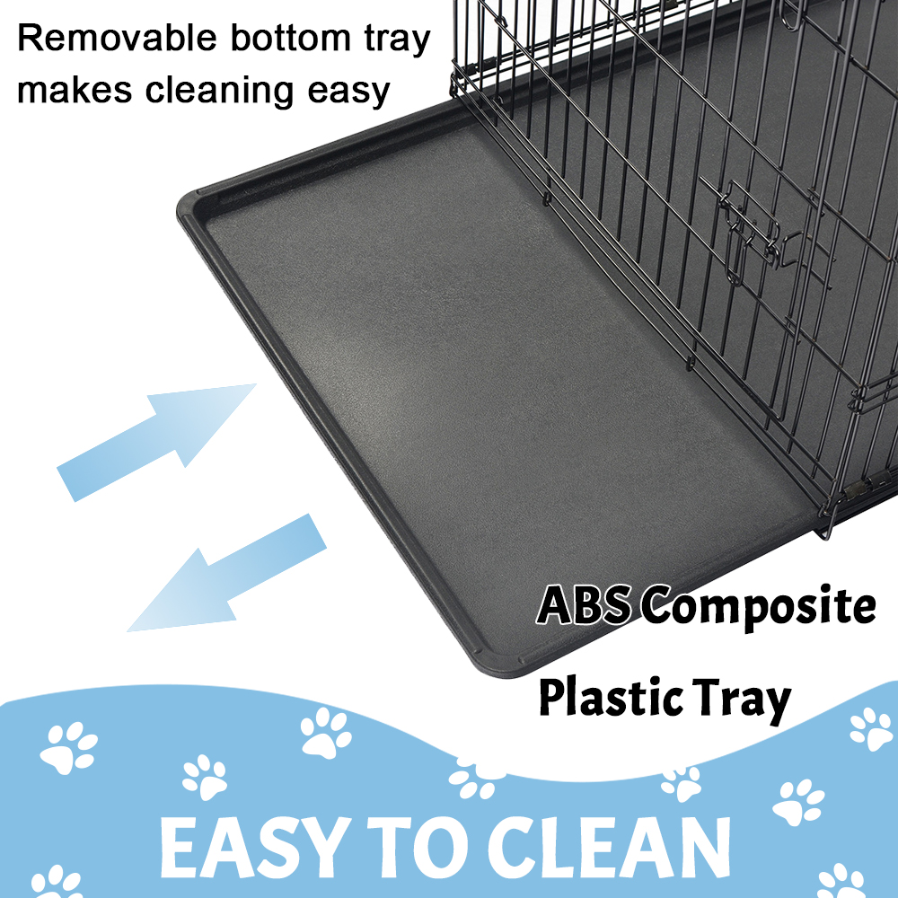 Gabbia per cani metallici a filo pieghevole Gabbia per cani metallici a filo pieghevole