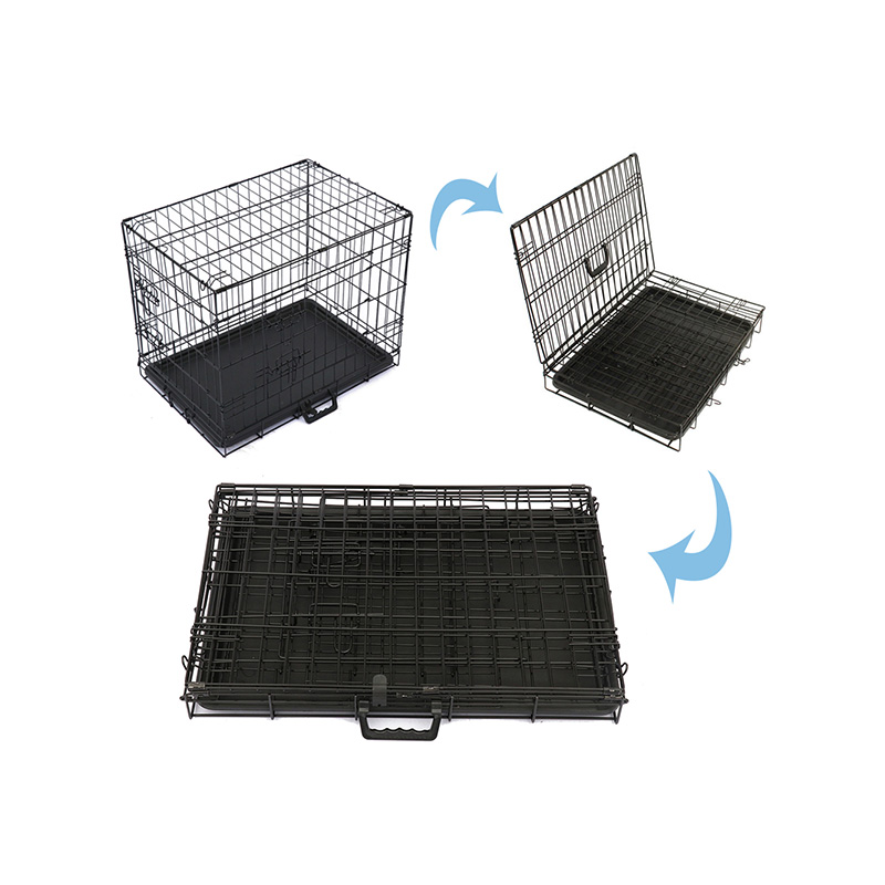 Gabbia per cani metallici a filo pieghevole Gabbia per cani metallici a filo pieghevole