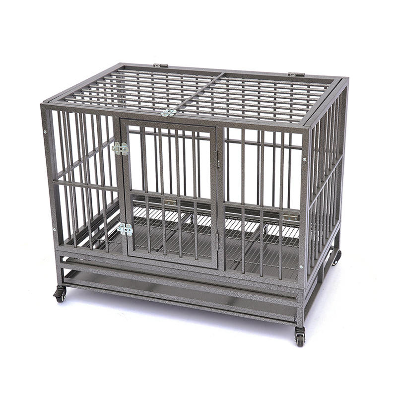 Gabbia per cani metallici a tubo pesante aperto Gabbia per cani metallici a tubo pesante aperto