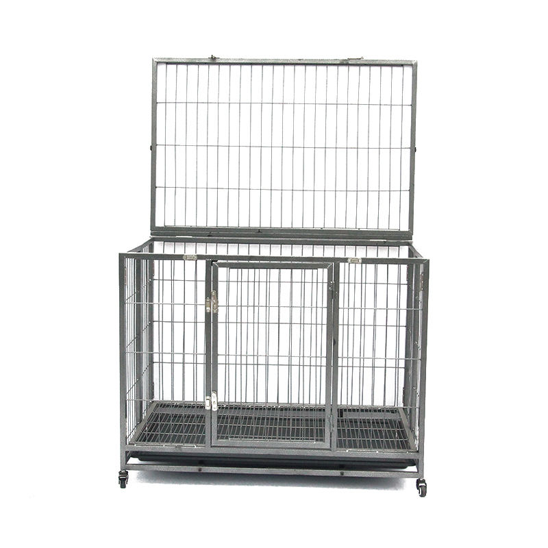 Cage del cane metallico pieghevole a tubo superiore aperto Cage del cane metallico pieghevole a tubo superiore aperto