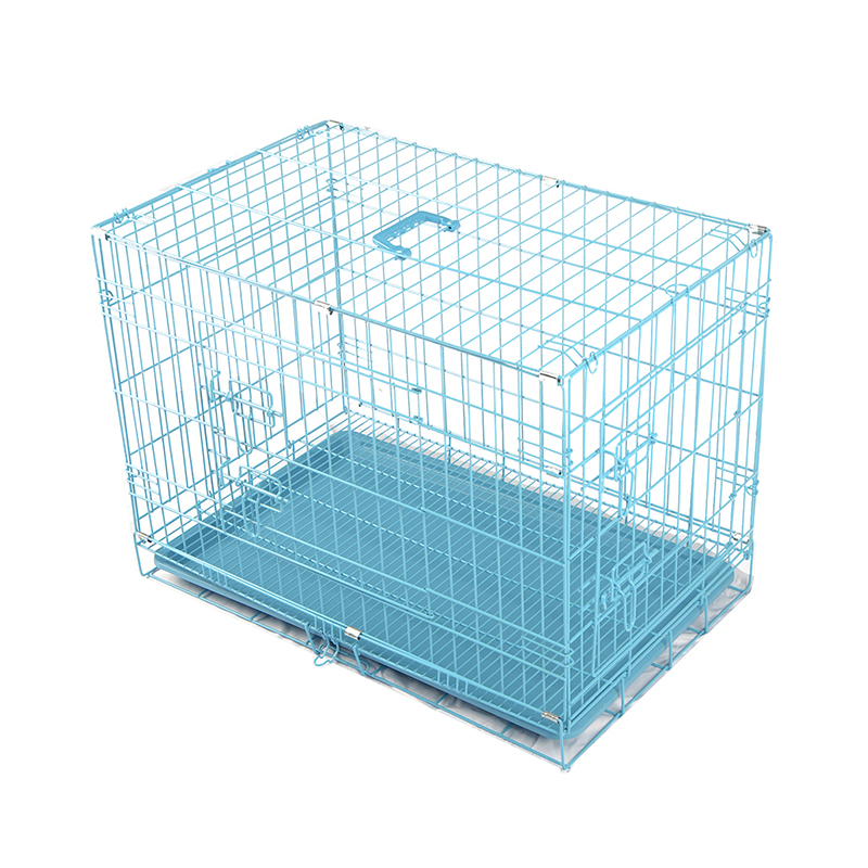 Gabbia per cani metallici a filo pieghevole Gabbia per cani metallici a filo pieghevole