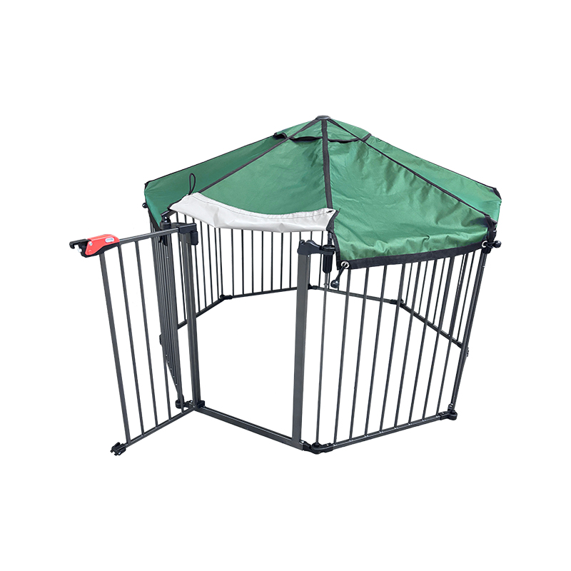 Tubo da servizio pesante esterno Gabbia per cani grandi con copertura impermeabile Tubo da servizio pesante esterno Gabbia per cani grandi con copertura impermeabile
