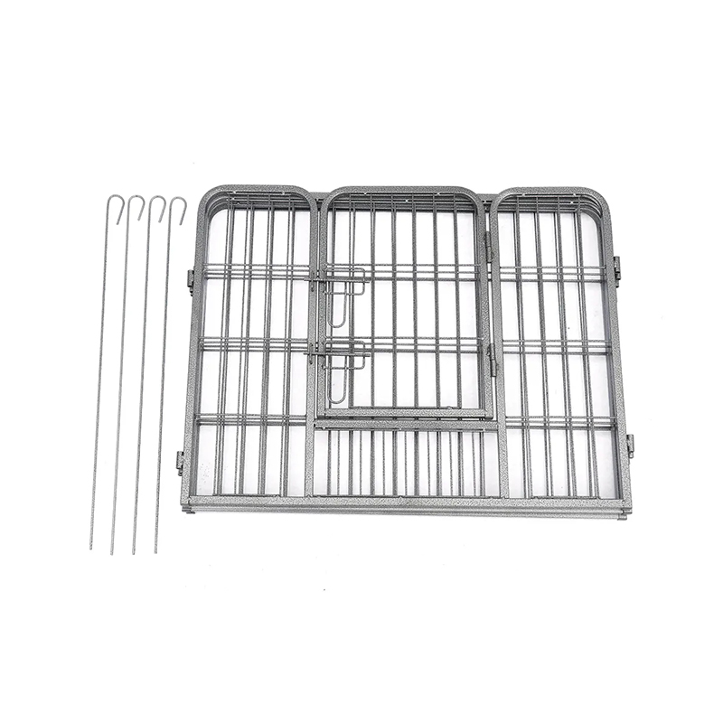 Recinzione per cani metallica involucri pieghevole per cani a tubo pieghevole Recinzione per cani metallica involucri pieghevole per cani a tubo pieghevole