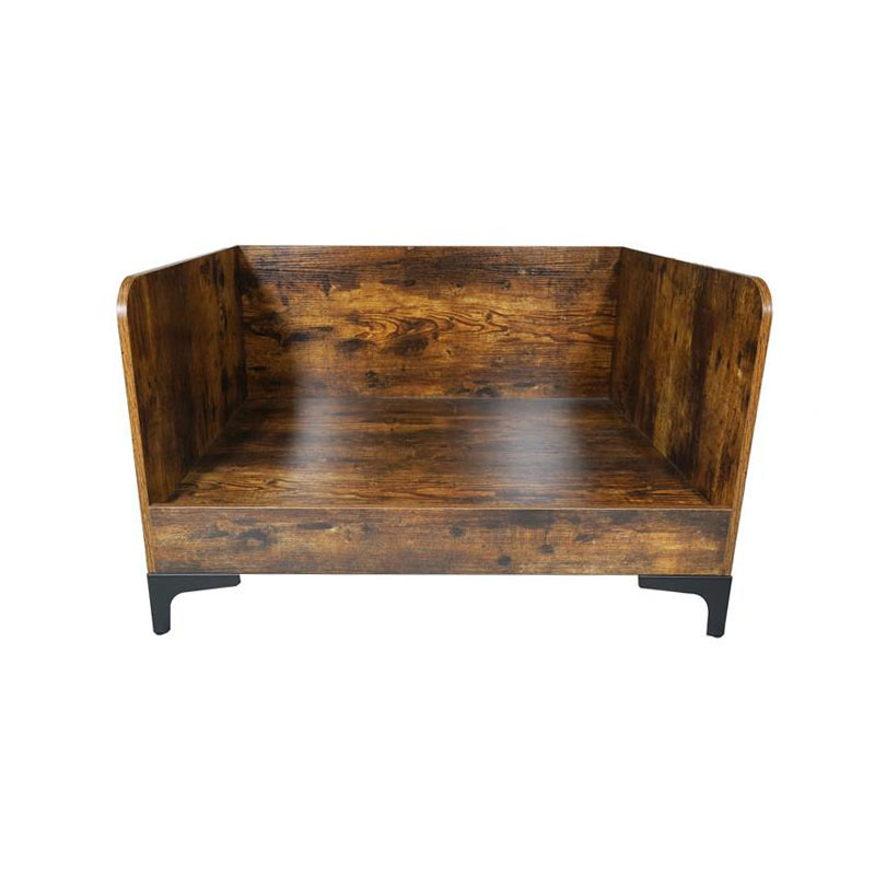 Moderno letto per cani elevato in legno interno con telaio Moderno letto per cani elevato in legno interno con telaio