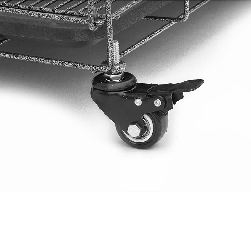 Gabbia di gatto in metallo a filo interno grande a 4 livelli con ruote Gabbia di gatto in metallo a filo interno grande a 4 livelli con ruote