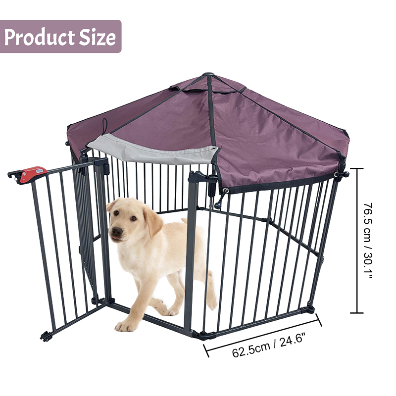 Tubo da servizio pesante esterno Gabbia per cani grandi con copertura impermeabile Tubo da servizio pesante esterno Gabbia per cani grandi con copertura impermeabile