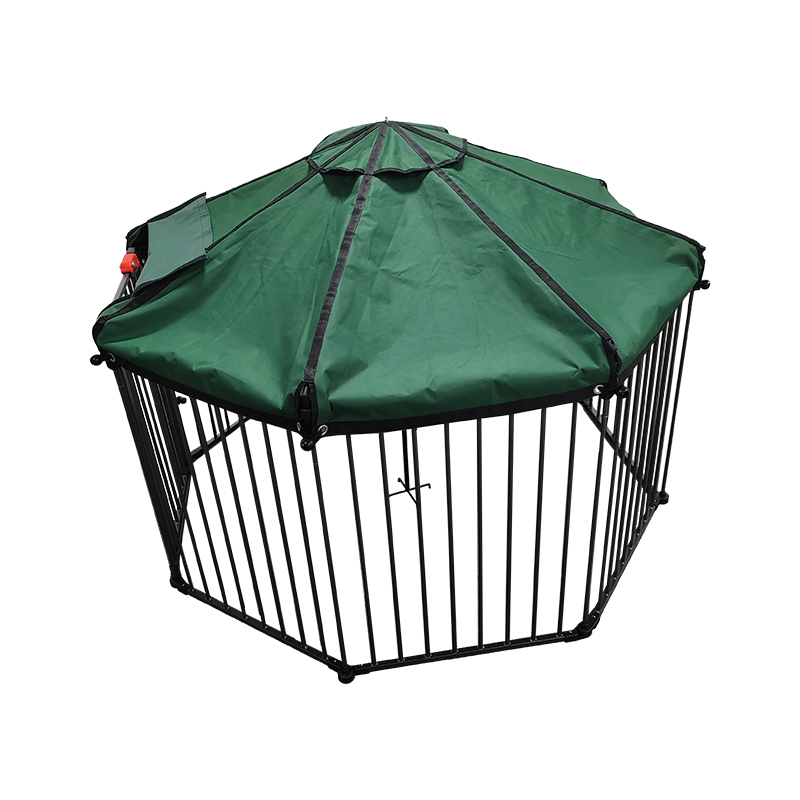 Tubo da servizio pesante esterno Gabbia per cani grandi con copertura impermeabile Tubo da servizio pesante esterno Gabbia per cani grandi con copertura impermeabile