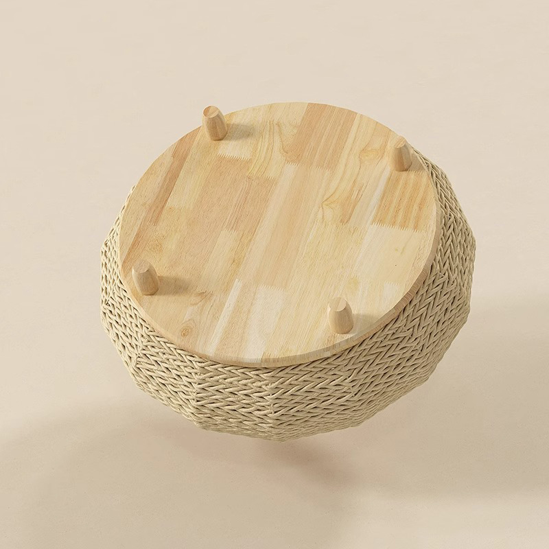 Nest di carta kraft naturale fatti a mano Letto per gatto intrecciato Nest di carta kraft naturale fatti a mano Letto per gatto intrecciato