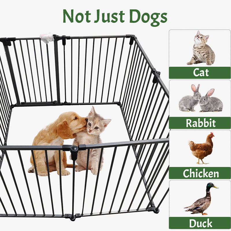 Tubo da servizio pesante esterno Gabbia per cani grandi con copertura impermeabile Tubo da servizio pesante esterno Gabbia per cani grandi con copertura impermeabile