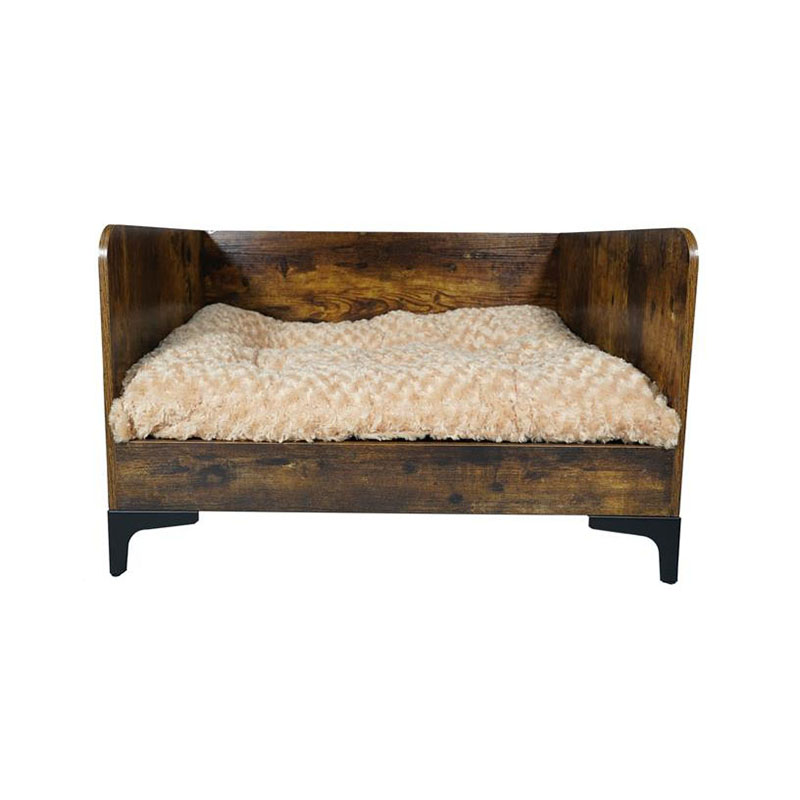 Moderno letto per cani elevato in legno interno con telaio