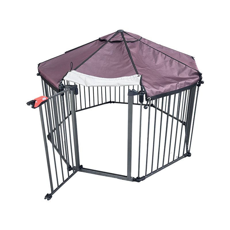 Tubo da servizio pesante esterno Gabbia per cani grandi con copertura impermeabile Tubo da servizio pesante esterno Gabbia per cani grandi con copertura impermeabile