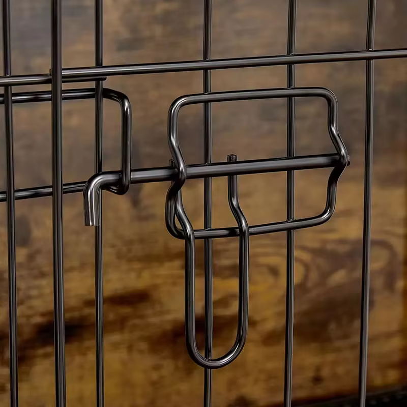Cage per cani in legno interno rustico marrone Cage per cani in legno interno rustico marrone