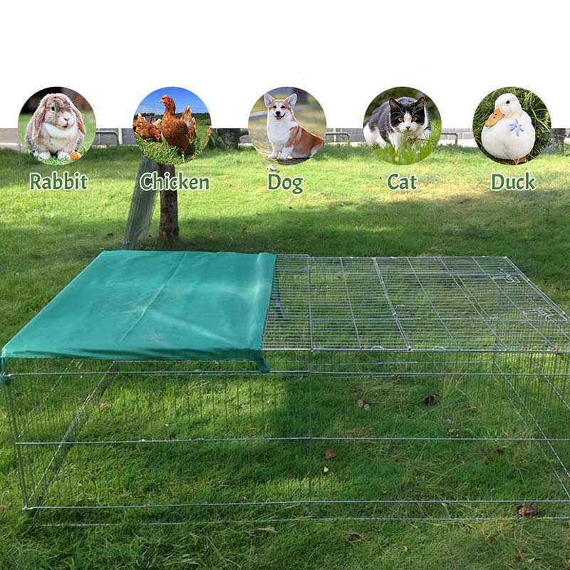 Cagnolo per cani esterno in metallo pieghevole esterno Cagnolo per cani esterno in metallo pieghevole esterno