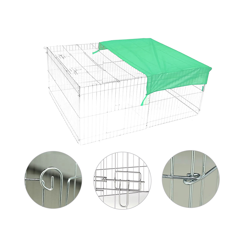 Cagnolo per cani esterno in metallo pieghevole esterno Cagnolo per cani esterno in metallo pieghevole esterno
