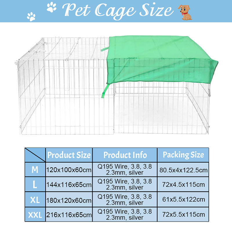 Cagnolo per cani esterno in metallo pieghevole esterno Cagnolo per cani esterno in metallo pieghevole esterno