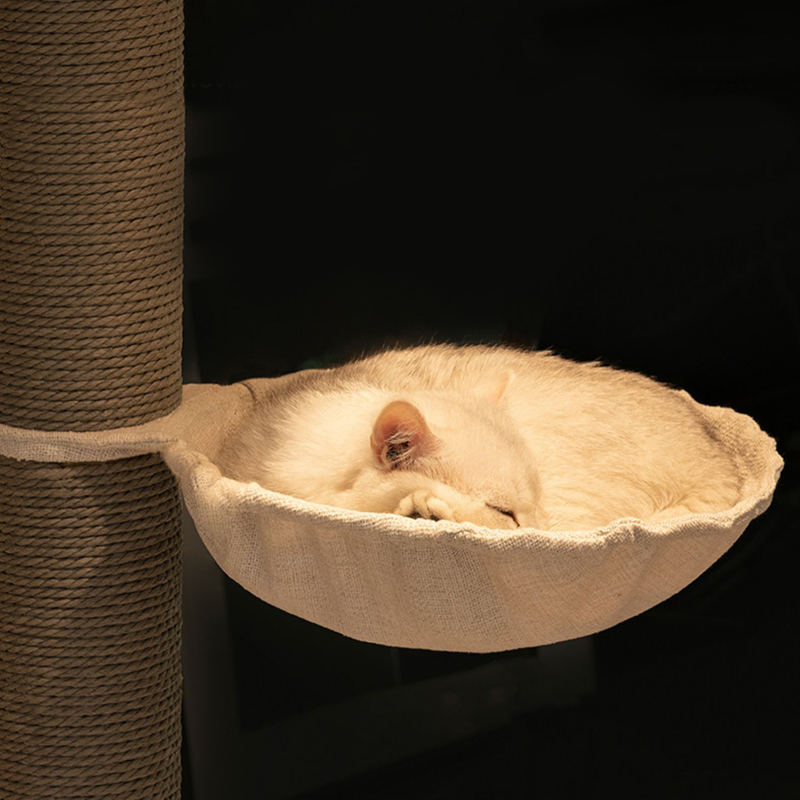 Torre Pavimento al soffitto Talbero gatto in legno in legno massiccio interno Torre Pavimento al soffitto Talbero gatto in legno in legno massiccio interno