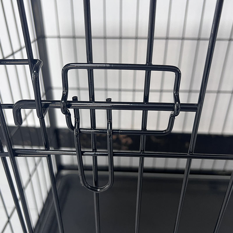 Grande gabbia per cani mobili in legno con vassoio rimovibile Grande gabbia per cani mobili in legno con vassoio rimovibile