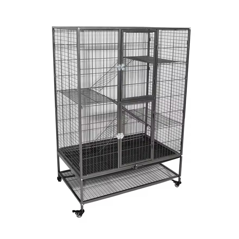 Grande gabbia per gatto da gatto da gatto da gallina da 2/3/3/3/4 livelli con ruote Grande gabbia per gatto da gatto da gatto da gallina da 2/3/3/3/4 livelli con ruote