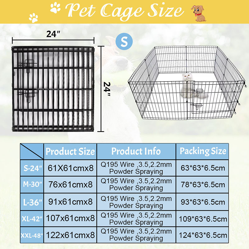 Plopen per cane metallico pieghevole Plopen per cane metallico pieghevole