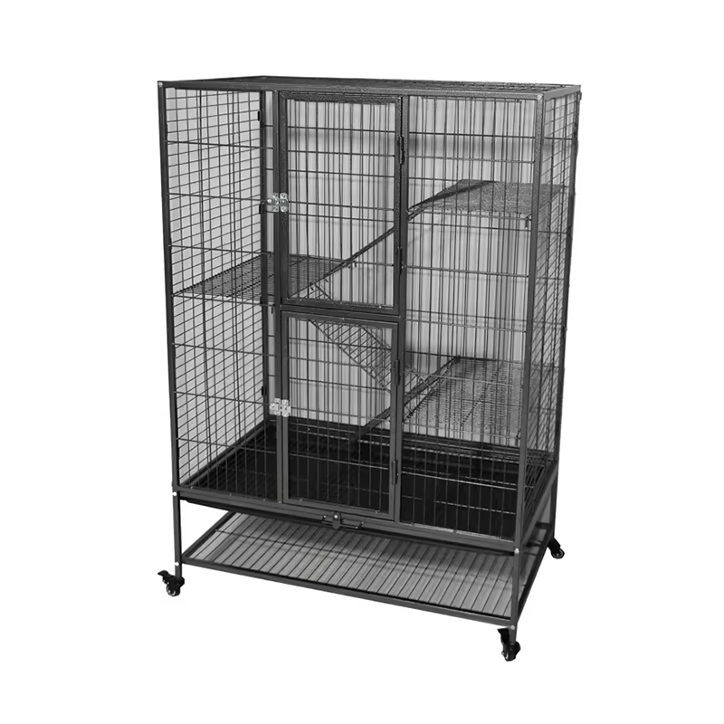Grande gabbia per gatto da gatto da gatto da gallina da 2/3/3/3/4 livelli con ruote Grande gabbia per gatto da gatto da gatto da gallina da 2/3/3/3/4 livelli con ruote
