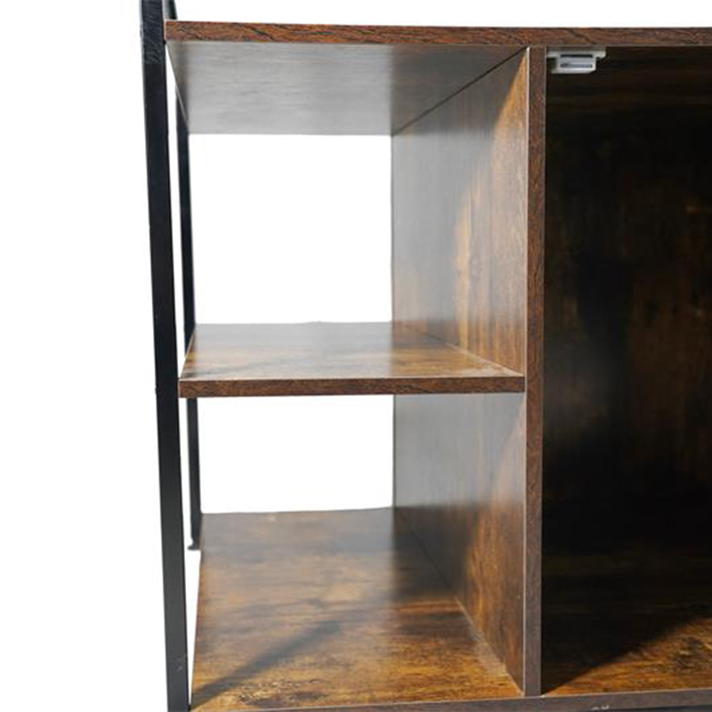 Gabbia per gatti in stile mobili con cabinetto di lettiera Gabbia per gatti in stile mobili con cabinetto di lettiera