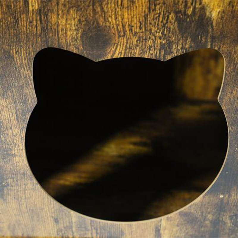 Gabbia per gatti in stile mobili con cabinetto di lettiera Gabbia per gatti in stile mobili con cabinetto di lettiera