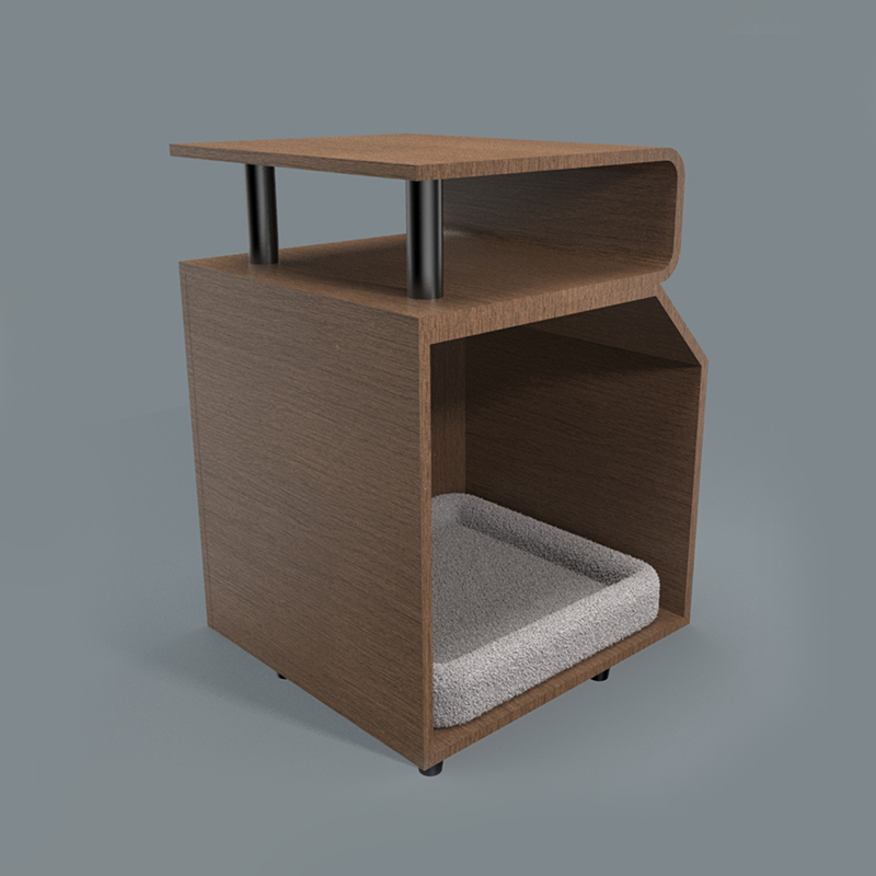 Letti per animali domestici in legno Letti di gatto con bordo di graffi Letti per animali domestici in legno Letti di gatto con bordo di graffi