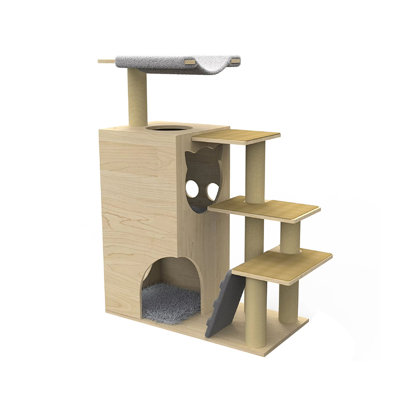 Tela da arrampicata con gatto con cat dell'albero gatto con torre in legno con pali di graffi di sisal Tela da arrampicata con gatto con cat dell'albero gatto con torre in legno con pali di graffi di sisal