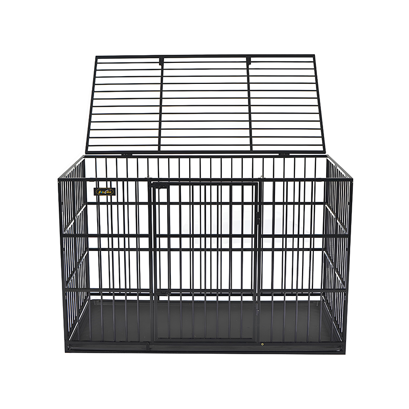 Cage per cani metallici a tubo antiewew aperta Cage per cani metallici a tubo antiewew aperta
