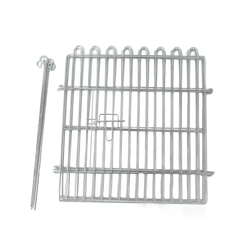 Cucciolo pieghevole Cucciolo di coniglio in metallo canale cani con copertina superiore Cucciolo pieghevole Cucciolo di coniglio in metallo canale cani con copertina superiore