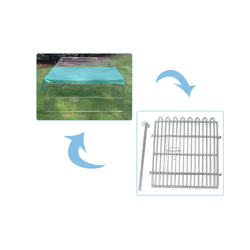 Filo pieghevole a ghiottona di cani da cane esterno con copertina superiore Filo pieghevole a ghiottona di cani da cane esterno con copertina superiore