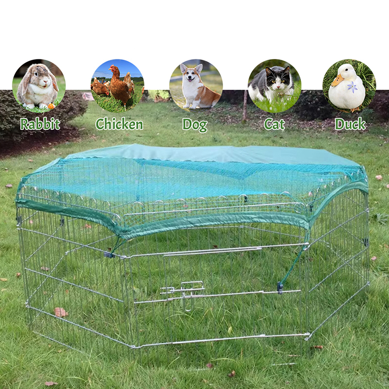 Filo pieghevole a ghiottona di cani da cane esterno con copertina superiore Filo pieghevole a ghiottona di cani da cane esterno con copertina superiore