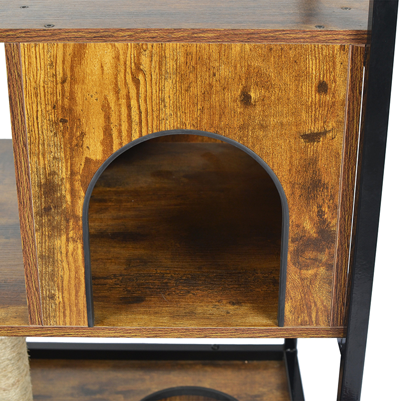 Albero di gatto con gatto da gatto da gatto interno con amaca e cabinetto Albero di gatto con gatto da gatto da gatto interno con amaca e cabinetto