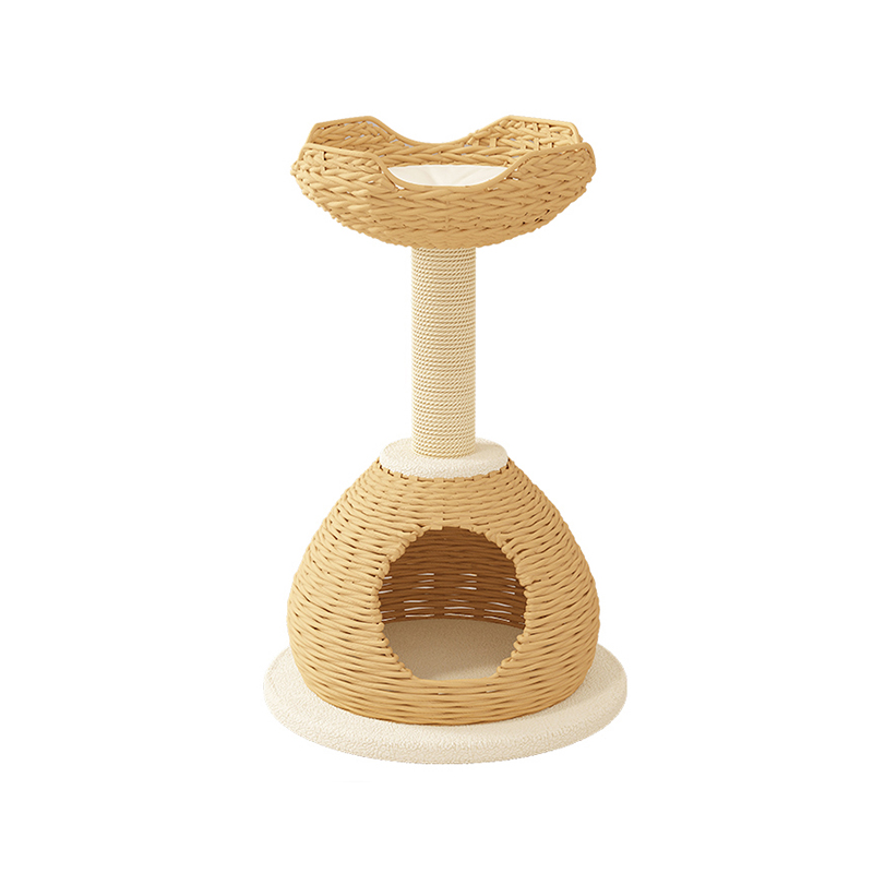 Modern Kraft Paper Tower Tessocio Cramping Scratcher Post Cat Tree