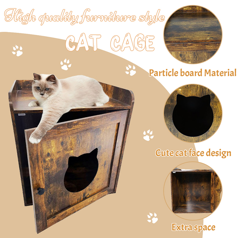 Tavolino interno lettiera mobili mobili in stile gatto gabbia Tavolino interno lettiera mobili mobili in stile gatto gabbia