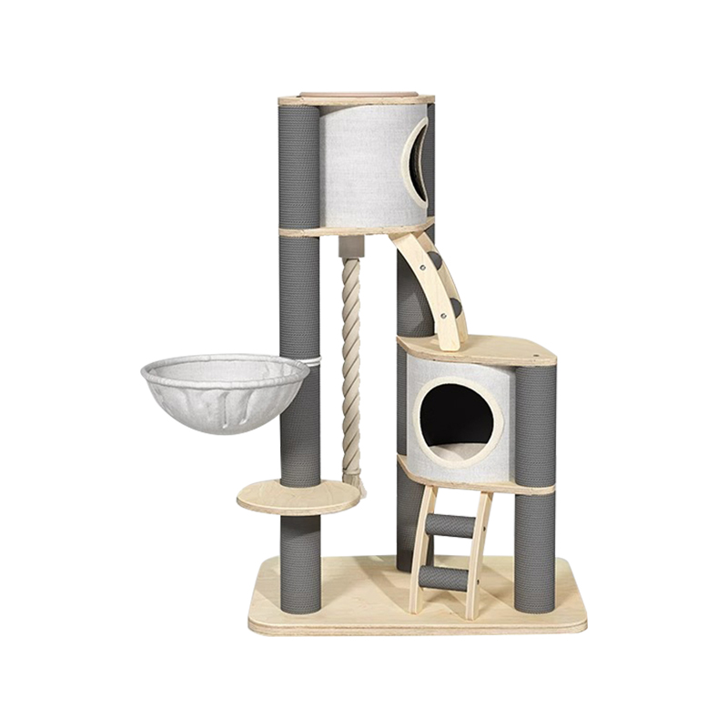 Torre Pavimento al soffitto Talbero gatto in legno in legno massiccio interno