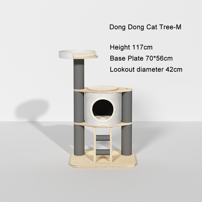 Torre Pavimento al soffitto Talbero gatto in legno in legno massiccio interno Torre Pavimento al soffitto Talbero gatto in legno in legno massiccio interno