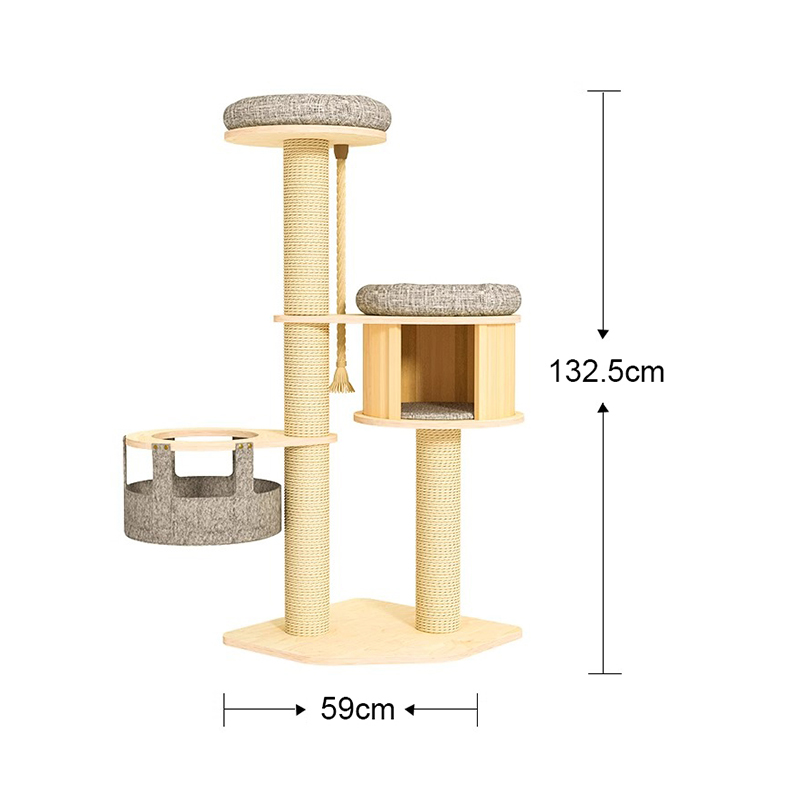 Torre dell'albero del gatto da pavimento al soffitto Torre dell'albero del gatto da pavimento al soffitto