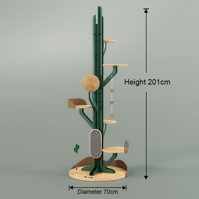 Cactus Shape Gat Tree Climbing Frame con tavola di graffi Cactus Shape Gat Tree Climbing Frame con tavola di graffi